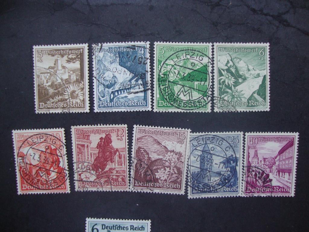 Duitse Rijk serie 675-683 Gestempeld, Ophalen of Verzenden, Overige periodes, Gestempeld