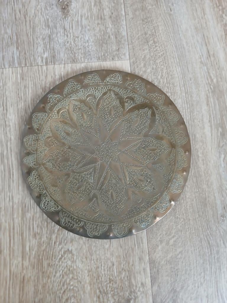 Oosters wandbord, Ophalen of Verzenden, Zo goed als nieuw, Goud