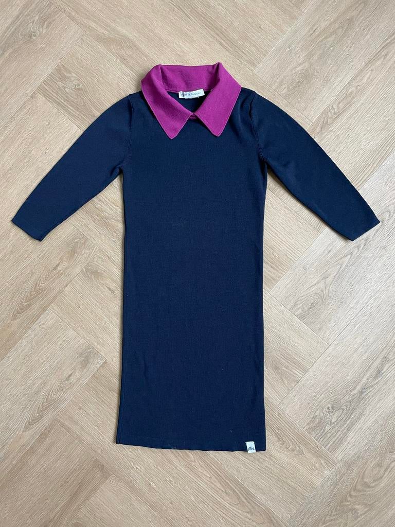 Nik&Nik mooi Donkerblauw jurkje maat 134, Verzenden, Zo goed als nieuw, Meisje, Jurk of Rok