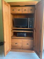 Grenen computerkast. Wegdraaiende deuren 173/90/60, Ophalen, Gebruikt, 70 tot 120 cm, Landelijk