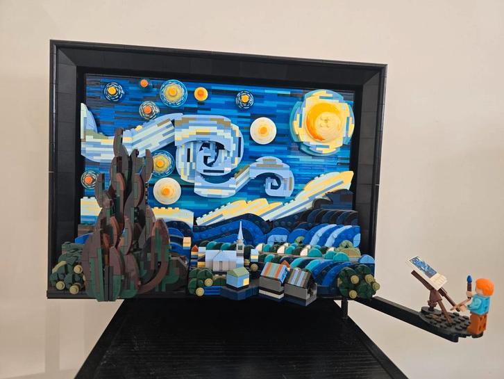 Lego Ideas 21333 De Sterrennacht van Vincent van Gogh, Kinderen en Baby's, Speelgoed | Duplo en Lego, Zo goed als nieuw, Ophalen of Verzenden