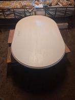 Knutseltafel met 4 krukjes landelijk, Ophalen, Gebruikt, Tafel(s) en Stoel(en)