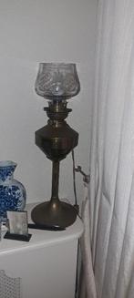 antieke messing olielamp, Antiek en Kunst, Ophalen