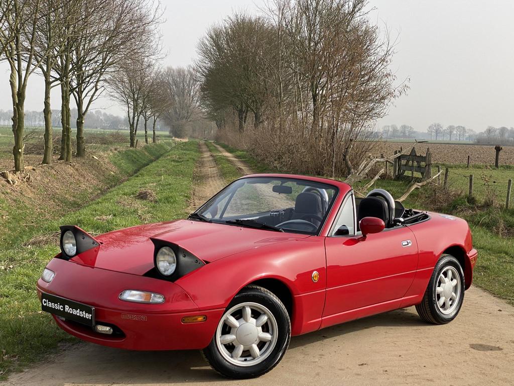 Mazda MX-5 NA 1.6i-16V 116PK, CLASSIC RED, HET ORIGINEEL!, Auto's, Mazda, Gebruikt, 4 cilinders, Cabriolet, 116 pk
