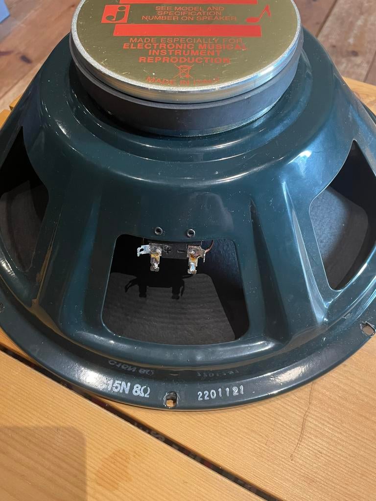 Jensen en Fender 15 inch gitaarspeakers., Ophalen, Zo goed als nieuw, 50 tot 100 watt