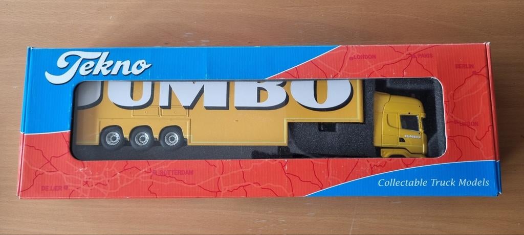 Zeldzame Tekno Scania met dubbeldeks oplegger, Ophalen of Verzenden, Nieuw, Bus of Vrachtwagen, Tekno