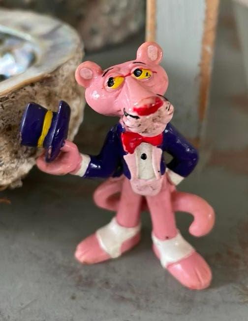 Pink Panther poppetje Bully W Germany vintage smoking, Ophalen of Verzenden, Zo goed als nieuw, Beeldje of Figuurtje