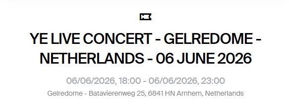 kanye west tickets, 6 Juni,, Tickets en Kaartjes, Concerten | R&B en Hiphop, Drie personen of meer, Juni