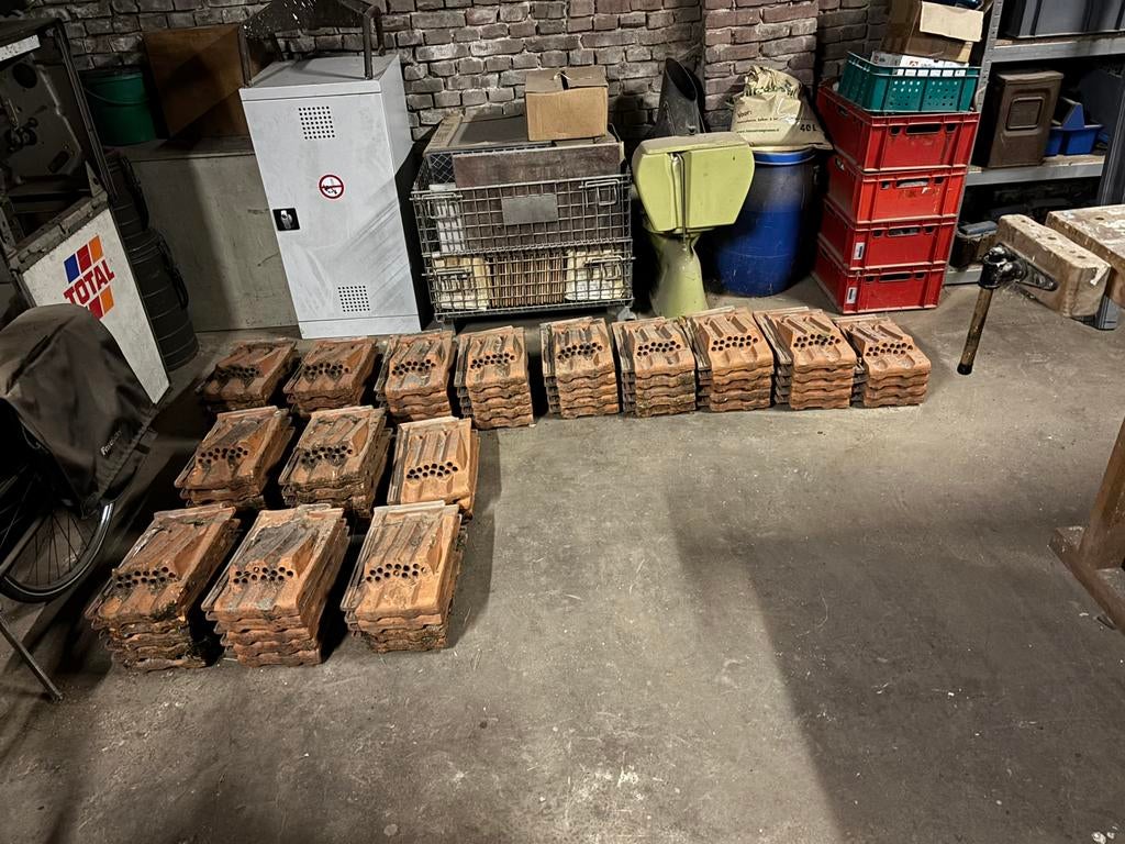 JD Vlakke Mulden ventilatiepannen, Ophalen, Gebruikt, Steen of Klei, 5 tot 10 m²