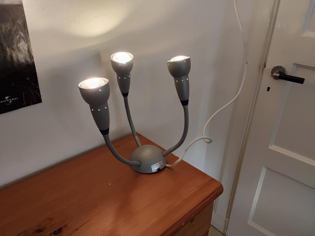 Ikea space age plafondlamp jaren '90 type T9702, Ophalen of Verzenden, Zo goed als nieuw, Metaal, Space age