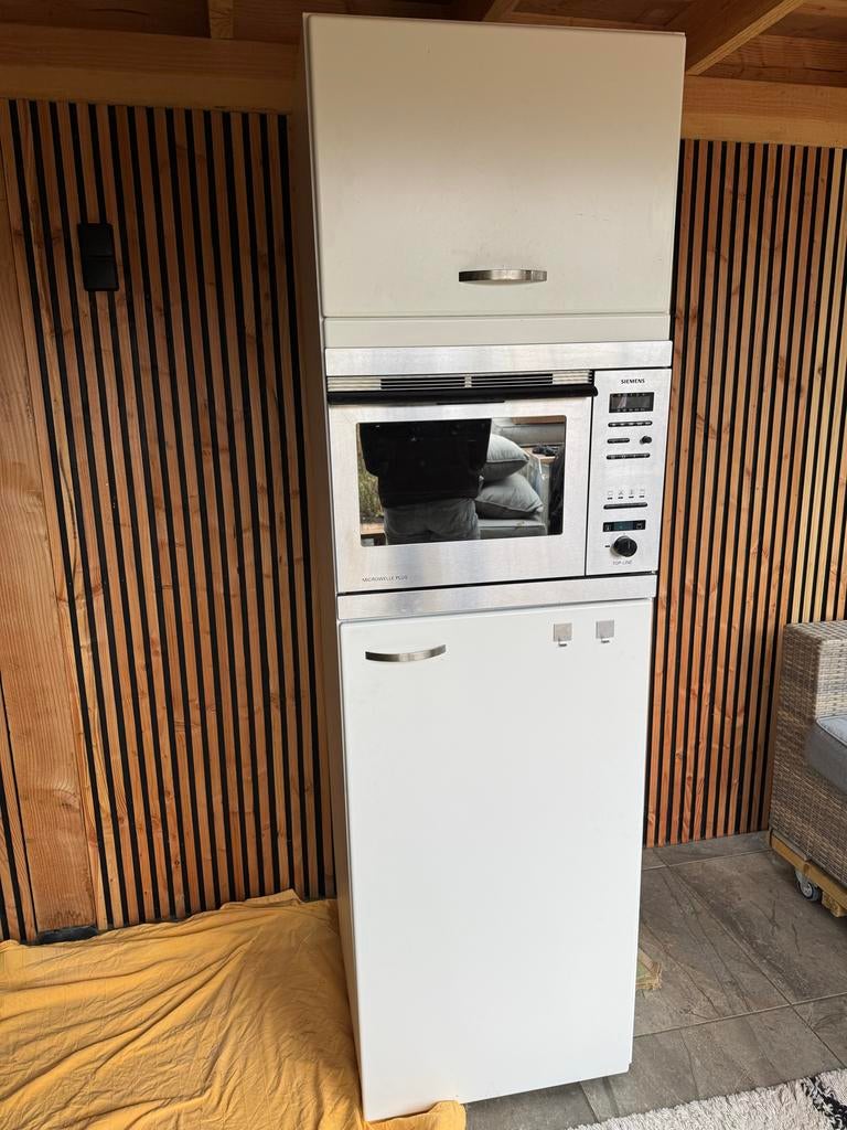Siemens inbouw combimagnetron, inbouwkoelkast, keukenkast, Witgoed en Apparatuur, Gebruikt, Oven met grill, Inbouw, Magnetronfunctie