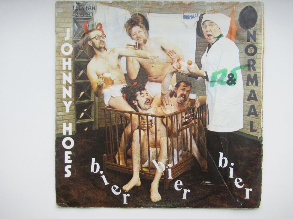 ORIGINEEL JOHNNY HOES EN NORMAAL  BIER , BIER , BIER/ROZEN, Gebruikt, 7 inch, Ophalen of Verzenden, Levenslied of Smartlap