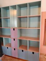 Twee kasten met planken, lades en vakken., Huis en Inrichting, Kasten | Boekenkasten, Ophalen, 25 tot 50 cm