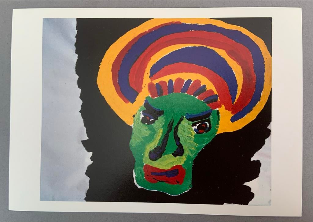 Karel Appel's NOACH - Ontwerp Toneeldoek, Verzamelen, Ansichtkaarten | Themakaarten, Ophalen of Verzenden, 1980 tot heden, Ongelopen