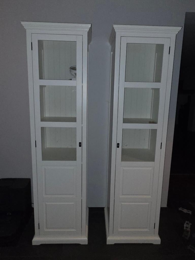 2 witte kastjes, Huis en Inrichting, Kasten | Buffetkasten, Ophalen, Gebruikt, 50 tot 100 cm, Minder dan 100 cm