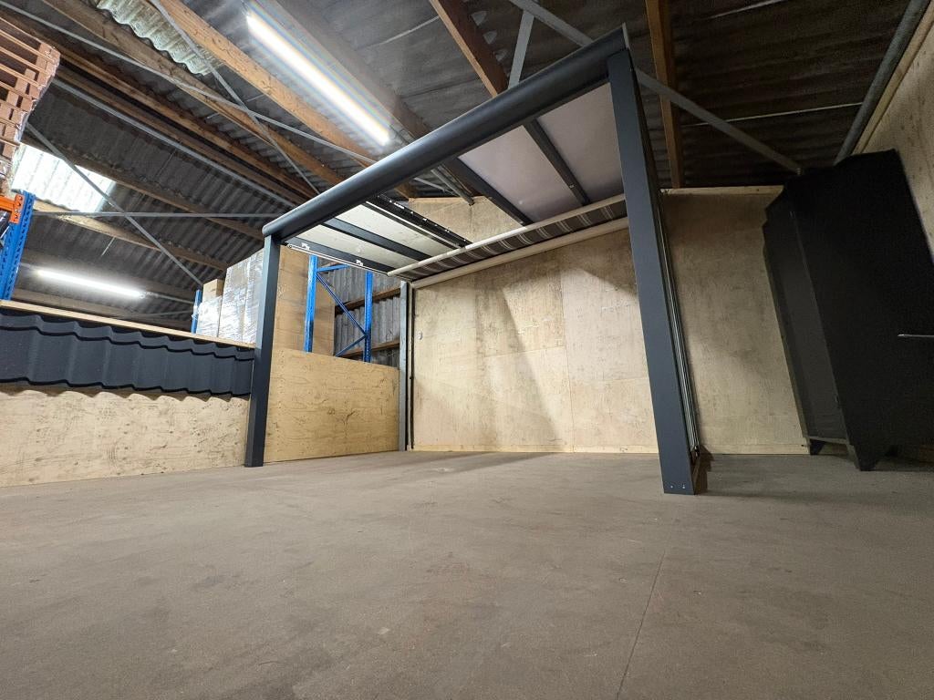 Antraciet veranda incl. glasschuifwand, zonwering en spots!, Ophalen, Zo goed als nieuw, Veranda