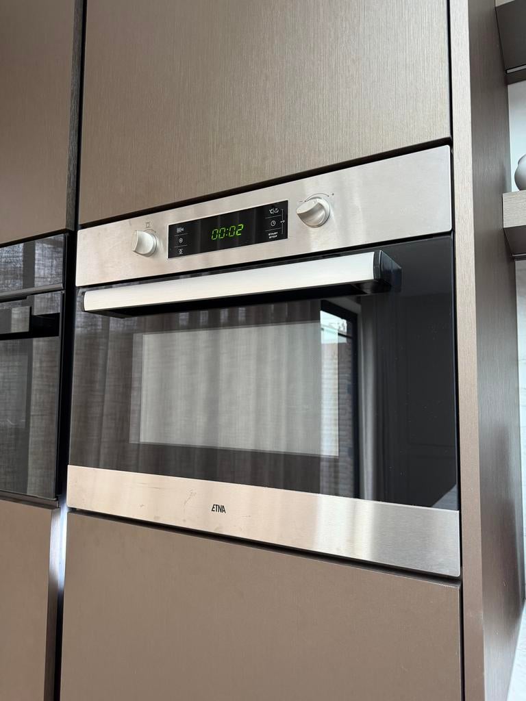 Etna inbouw oven met magnetronfunctie, Witgoed en Apparatuur, Ovens, Gebruikt, 60 cm of meer, Oven met grill, Inbouw