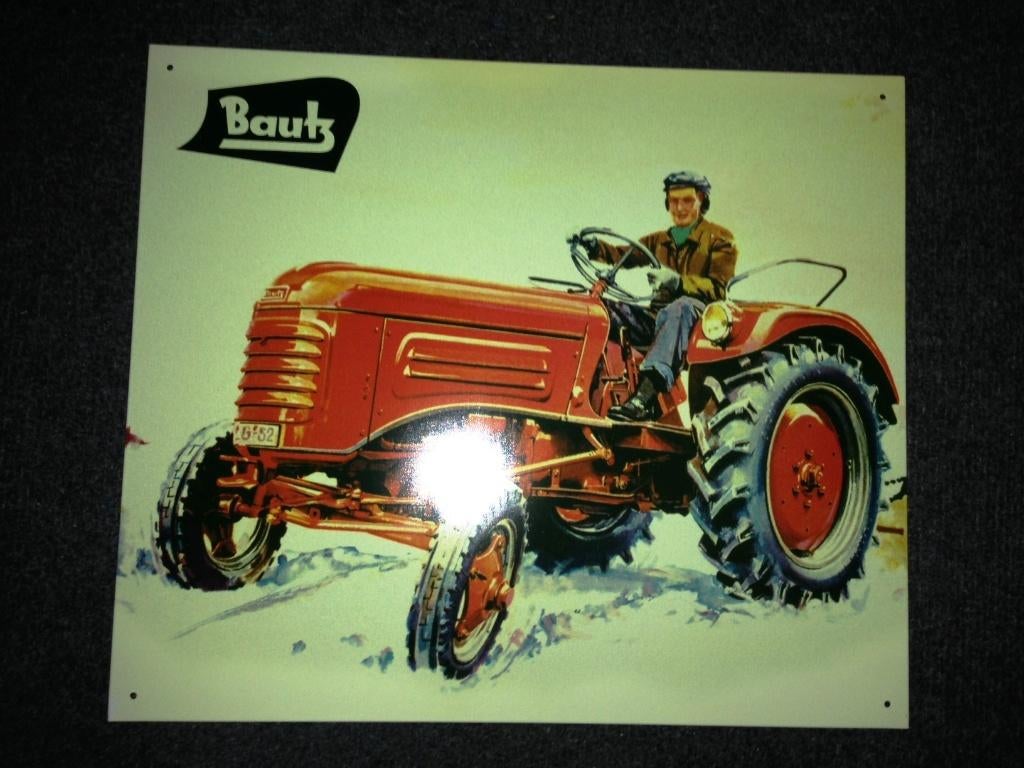 Reclame bord Bautz, Ophalen of Verzenden, Zo goed als nieuw, Reclamebord