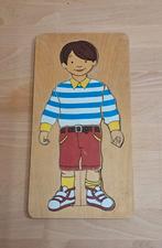 Houten puzzel - jongen, 2 tot 4 jaar, Gebruikt, Ophalen of Verzenden, Van hout