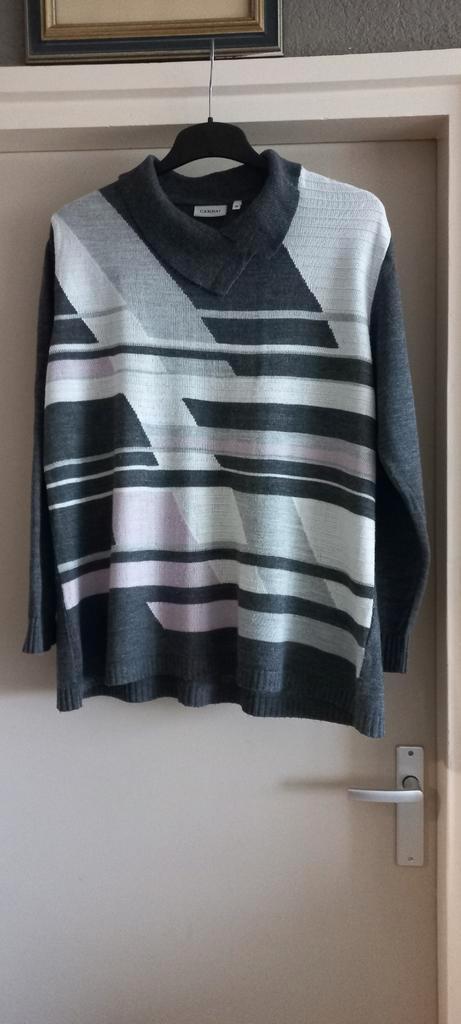 Canda trui met patroon, maat XL, Kleding | Dames, Truien en Vesten, Gedragen, Maat 46/48 (XL) of groter, Grijs, Ophalen of Verzenden