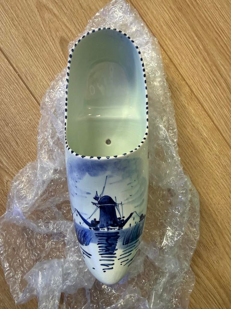 Delfts blauwe klomp met molen decoratie, Ophalen
