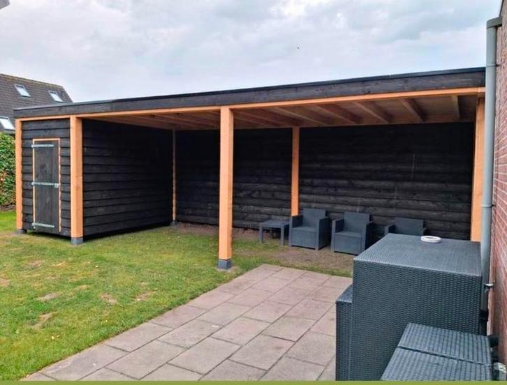 Tuinkamer overkapping veranda douglas, Tuin en Terras, Tuinhuizen, Nieuw, 3 ramen of meer, Ophalen of Verzenden