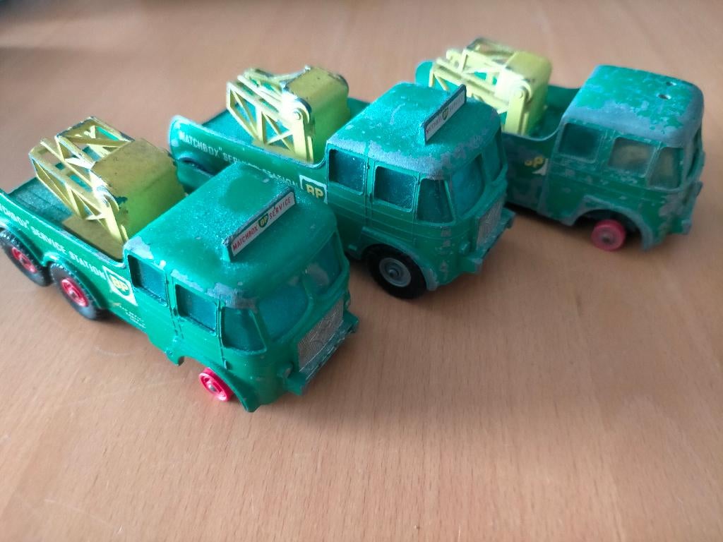 3x Matchbox foden Bp Breakdown tractor loop/sloop, Ophalen of Verzenden, Gebruikt, Tractor of Landbouw, Matchbox