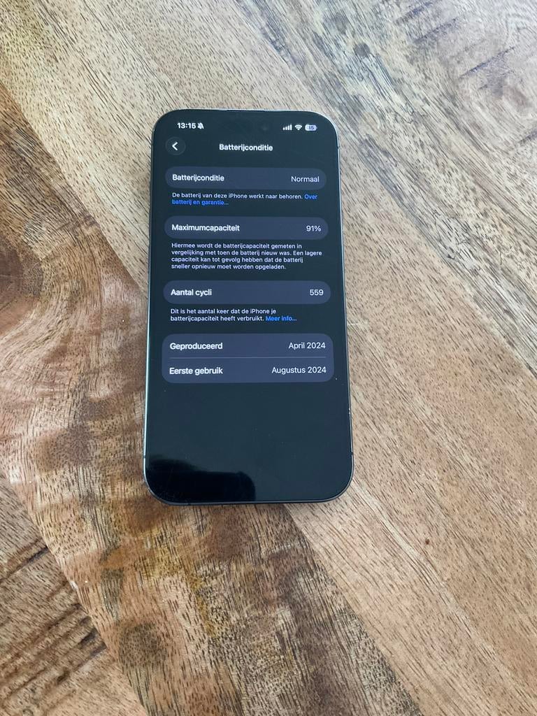 iPhone 15 Pro | 91%| Mag direct weg boven 480, Telecommunicatie, Mobiele telefoons | Apple iPhone, Zwart, Ophalen of Verzenden