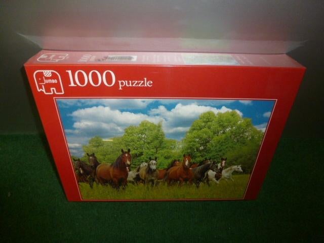 NIEUW Jumbo Puzzel Paardenkudde 1000 stukjes, Hobby en Vrije tijd, Denksport en Puzzels, Nieuw, Legpuzzel, 500 t/m 1500 stukjes