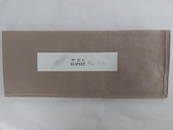 27C Stafkaart op linnen uit 1963 van Elspeet, Boeken, Atlassen en Landkaarten, Zo goed als nieuw, Landkaart, Nederland, 1800 tot 2000