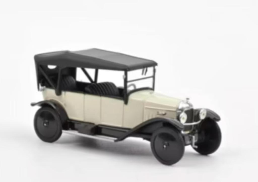 Citroen Type A 1919 Beige Zwart schaal 1:43 NOREV AMC0191101, Verzenden, Nieuw, Auto, Norev