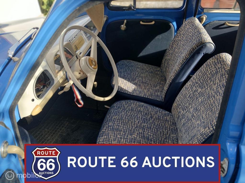 Renault Dauphine | 1960 | Route 66 Auctions, Auto's, Oldtimers, Overige carrosserieën, Renault, Zwart, Bedrijf