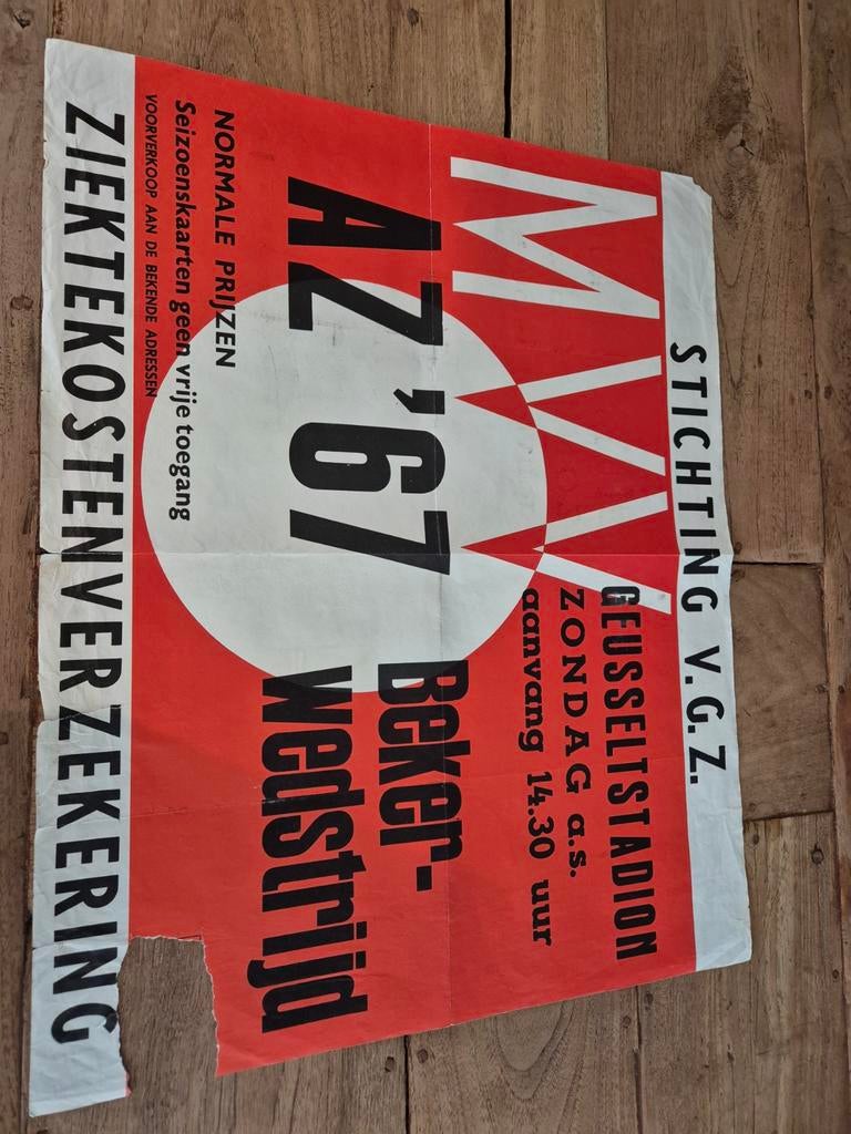MVV - AZ'67, Verzamelen, Ophalen of Verzenden, AZ