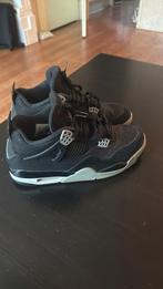 Jordan 4 black canvas, Ophalen of Verzenden, Zo goed als nieuw, Schoenen