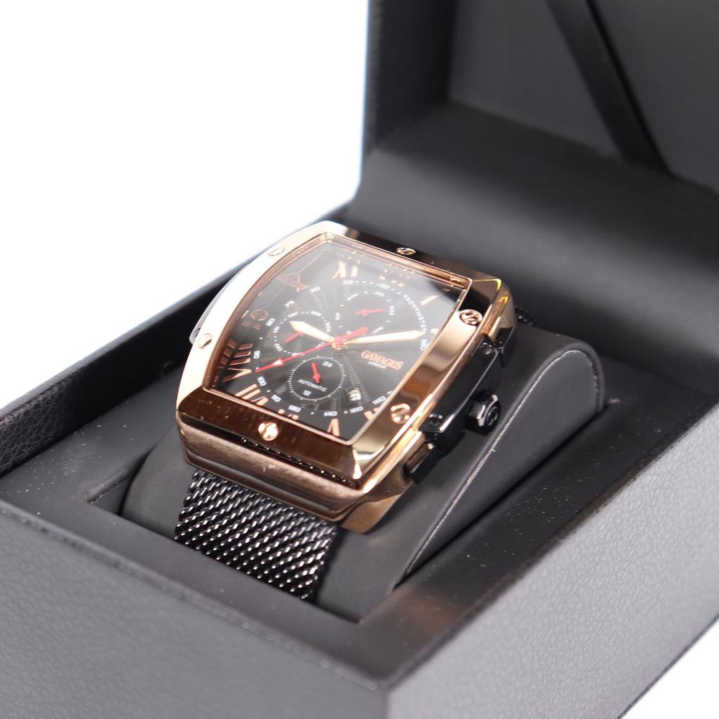Gamages London eminence Black Horloge (52mm) - A Grade, Sieraden, Tassen en Uiterlijk, Horloges | Heren, Gamages of London, Gebruikt