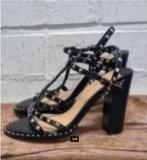 SIREN - Prachtige leren sandalen met hak maat 35 - Nieuw, SIREN, Pumps, Zwart, Nieuw