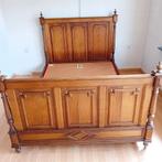 Prachtig Uniek Antiek 2-Persoons Bed van Eikenhout, Ophalen
