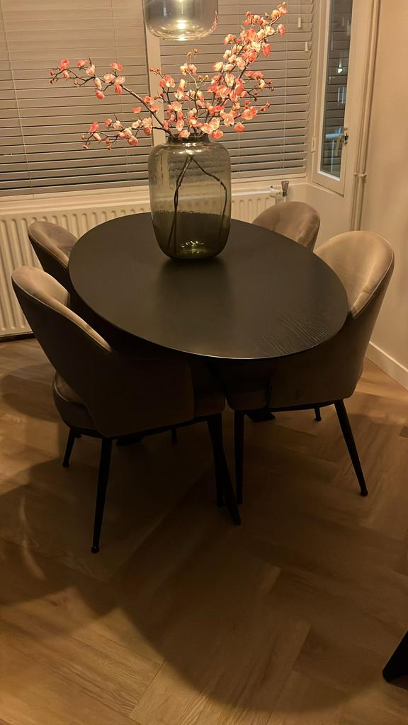 Ovale eettafel, Huis en Inrichting, Ophalen, Ovaal, 150 tot 200 cm, 100 tot 150 cm