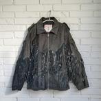 Vintage Jas L Zwart Leer Western Moto CowboyStyle Marco Cuir, Maat 52/54 (L), Zwart, Mc, Ophalen of Verzenden