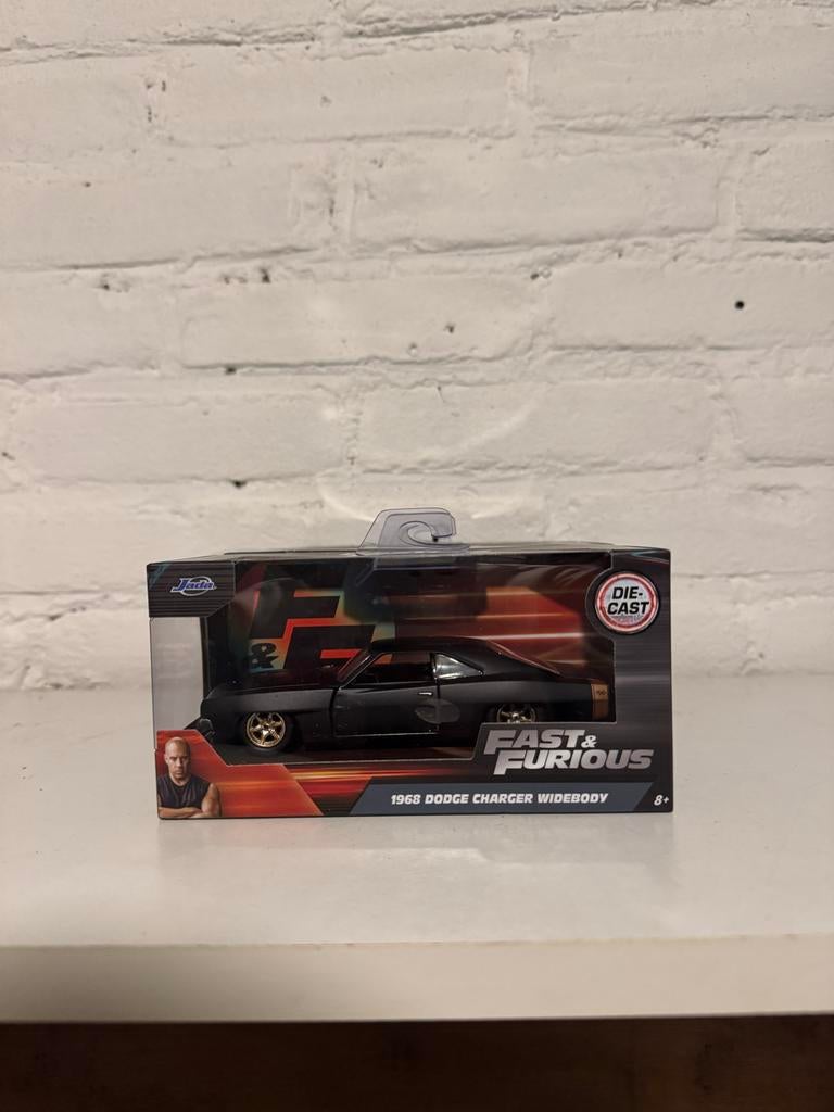 Jada Fast & Furious 1968 Dodge Charger Widebody Die-Cast, Overige merken, Auto, 1:32 tot 1:50, Nieuw