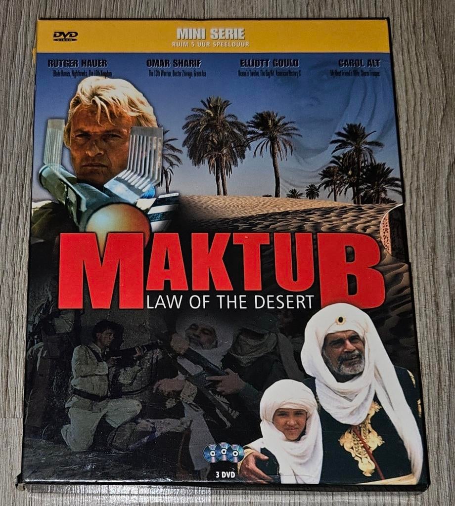 Maktub: Law of the Desert - Mini Serie (3 DVD Boxset), Gebruikt, Boxset, Actie, Ophalen of Verzenden