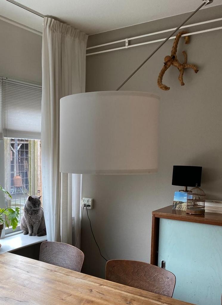 IKEA lampenkap, warm wit, Gebruikt, 25 tot 50 cm, Wit, Rond