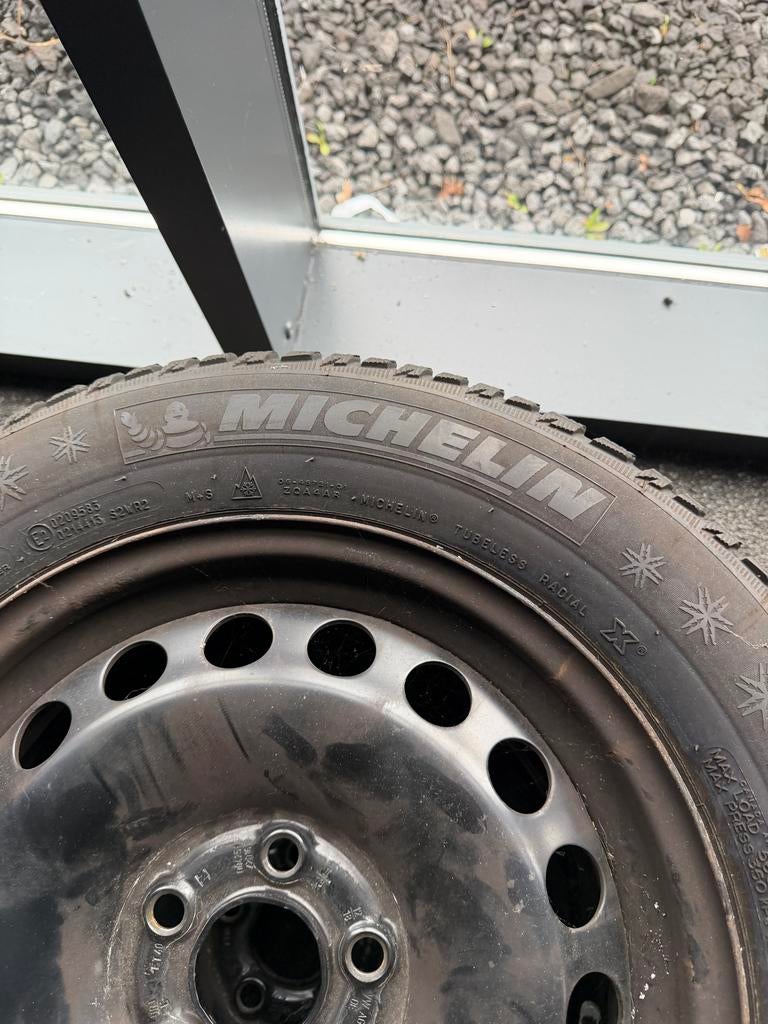 Michelin Alpin 5 Winterbanden met Velgen 185/65 R15, Ophalen, Gebruikt, 15 inch, Banden en Velgen