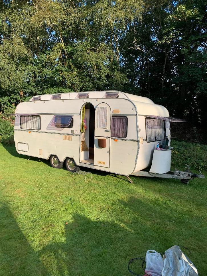 Uniek! Kip K550 oldtimer caravan uit 1974 met lantaarn dak, Caravans en Kamperen, Caravans, Particulier, tot en met 5, 1250 - 1500 kg