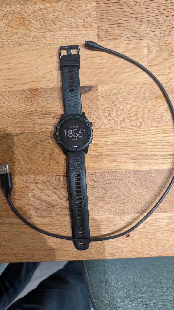 Garmin Forerunner 935, Sieraden, Tassen en Uiterlijk, Sporthorloges, Zo goed als nieuw, Android, Zwart, Afstand, Calorieverbanding
