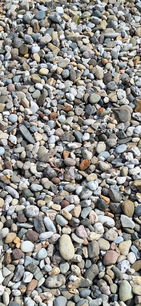 Grove kiezels grind, Ophalen