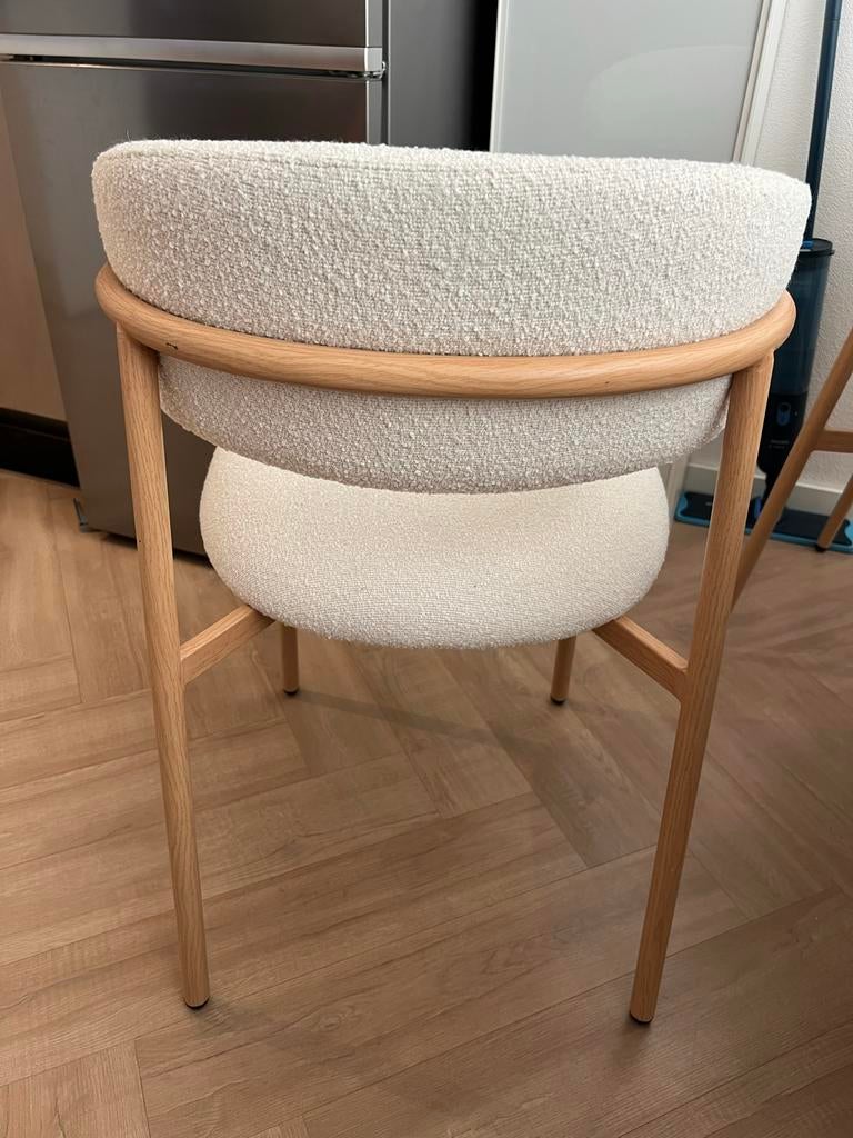 6 Japandi stoelen, Huis en Inrichting, Stoelen, Ophalen, Overige kleuren, Zo goed als nieuw, Stof