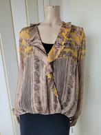 Summum Blouse sheer Stof Glitterdraad Maat 42/XL, Summum, Beige, Maat 42/44 (L), Ophalen of Verzenden