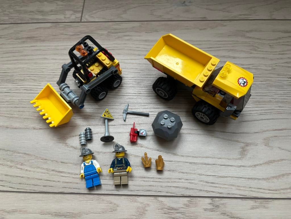 Lego set 4201 compleet Kiepwagen met Laadschop, Overige thema's, Lego, Ophalen of Verzenden, Zo goed als nieuw