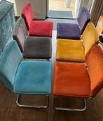 6 Ribstof Ridge Rib stoelen van met merk Zuiver, Huis en Inrichting, Ophalen, Overige kleuren, Zo goed als nieuw, Stof